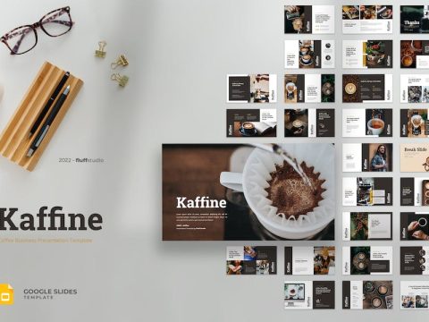 Kaffine - Coffee Business Google Slides Template 7WHSW29