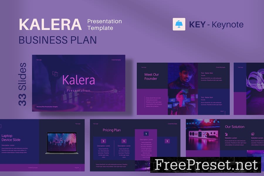 Kalera Keynote Business Plan Presentation Template JFF96EE