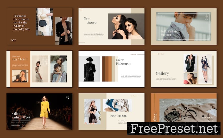 Kaline - Fashion Keynote Template UG42CGT