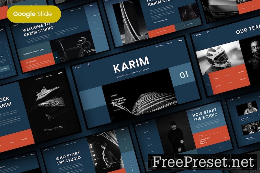 Karim - Business Google Slide Template 75UFZ7U