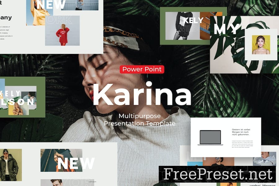 Karina - PowerPoint Template GXHM495