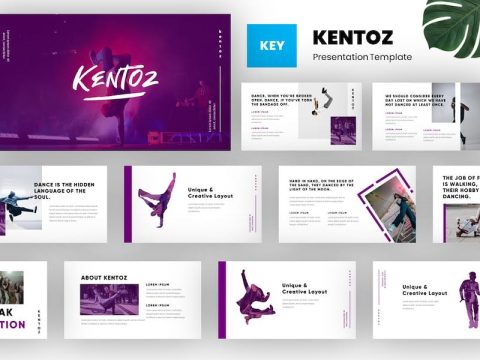 Kentoz - Dance Studio Keynote Template 6VAQ22D