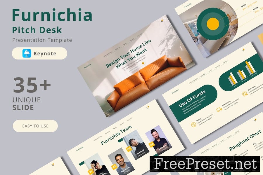 Keynote Pitch Deck Presentation Template DZAGJGA