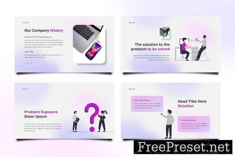 Keynote Pitch Deck Presentation Template HUL7YBC