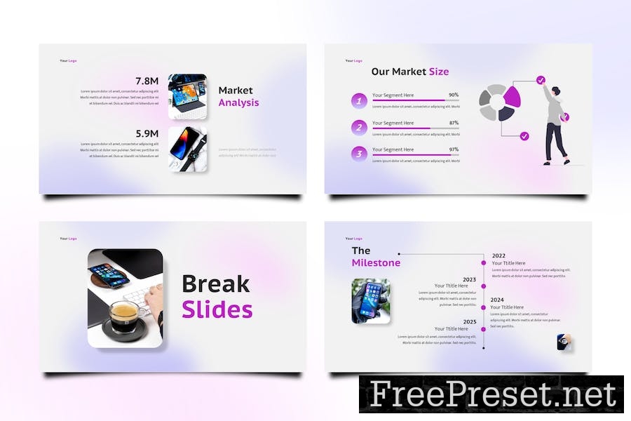 Keynote Pitch Deck Presentation Template HUL7YBC