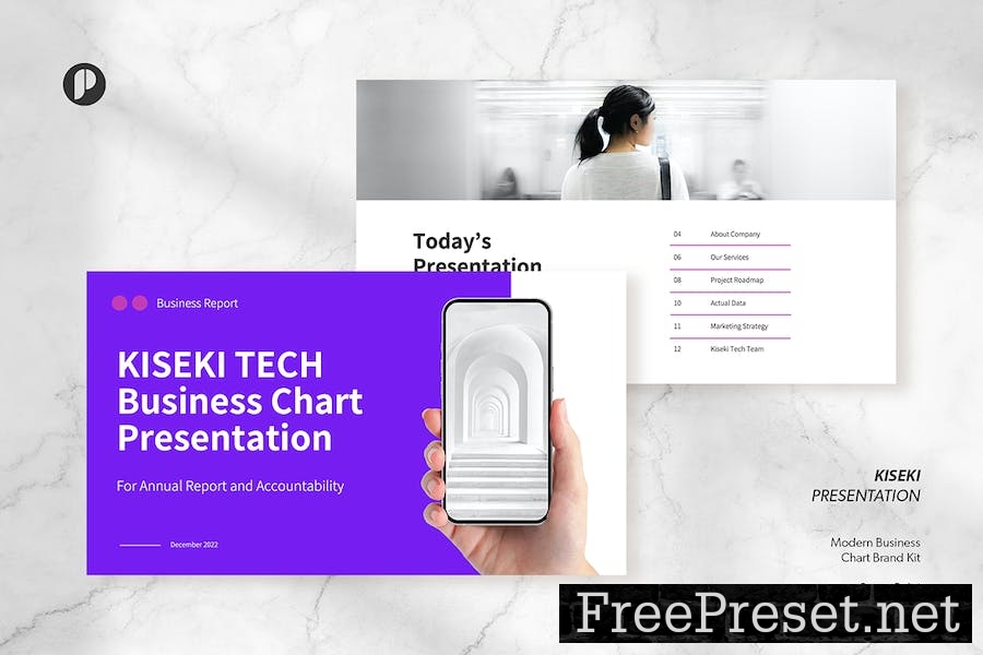 Kiseki – modern business chart presentation WNJHH92