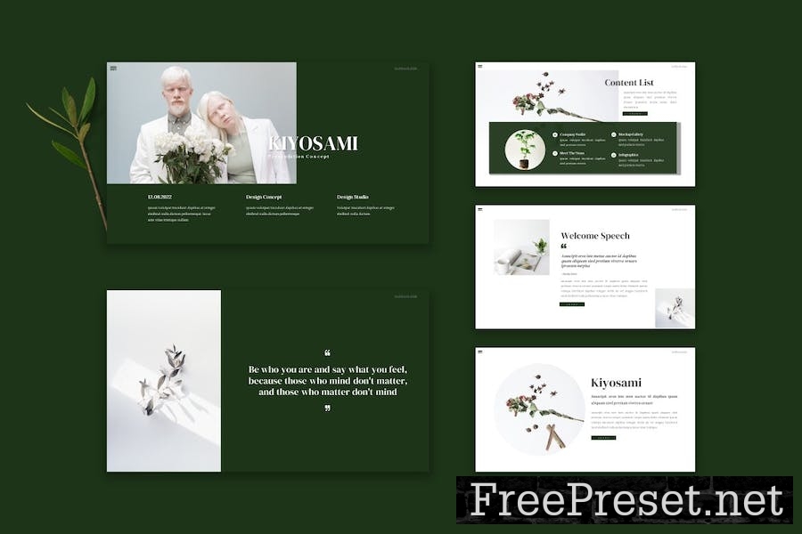 Kiyosami - Powerpoint Template HA7358W