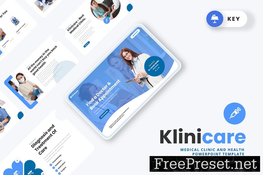 KLINICARE - Medical Clinic Care Keynote Template