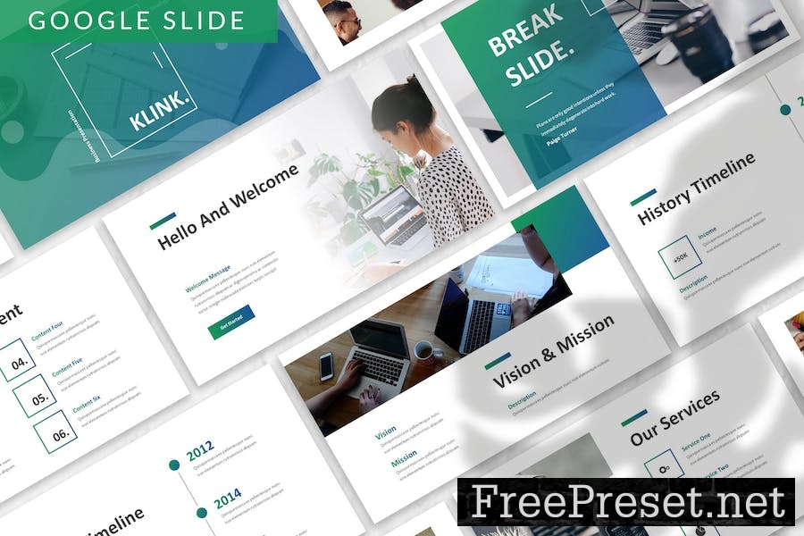 Klink - Business Google Slide Template 2RW6VMX
