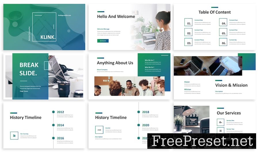 Klink - Business Powerpoint Template DYG4YLL