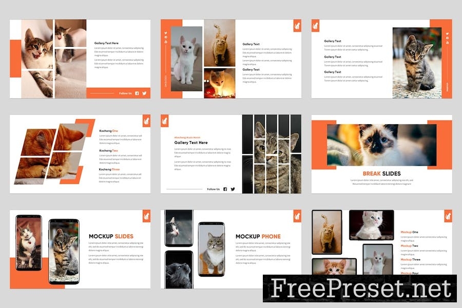 Kocheng - Cat Animal Keynote Template 5KE5XJG