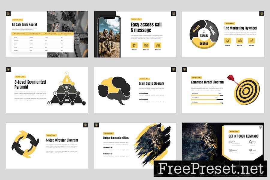 KOMANDO - Military & Army Keynote Template EV8Z76U