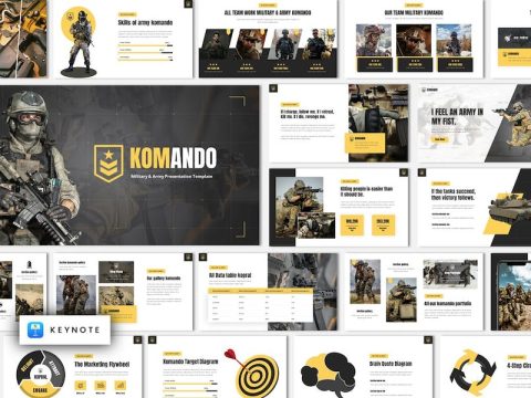 KOMANDO - Military & Army Keynote Template EV8Z76U