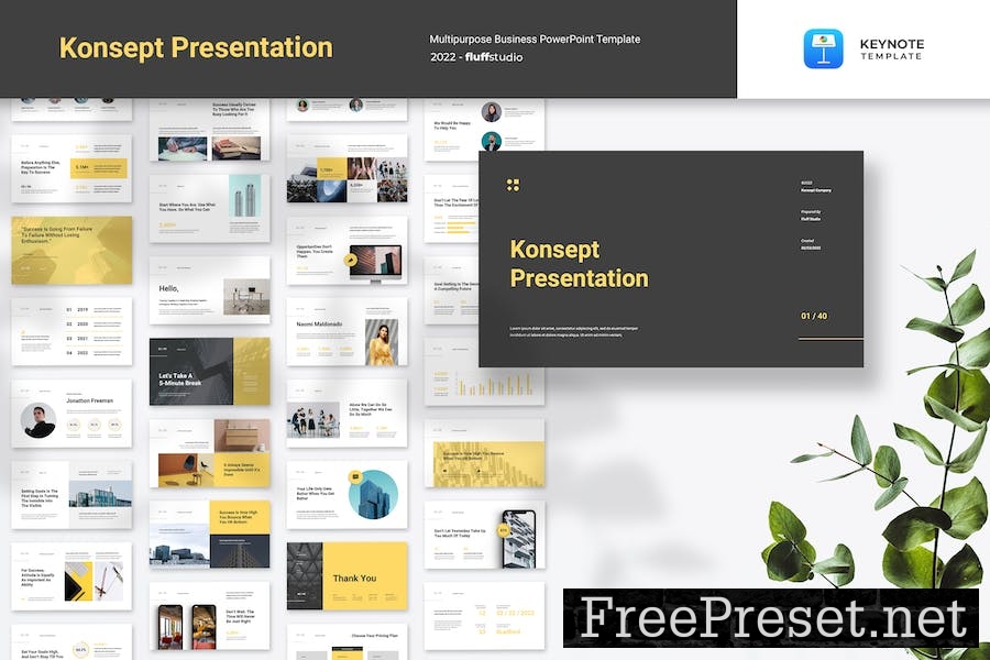 Konsept - Corporate Keynote Template A3ZNTXP