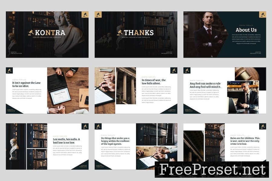 Kontra - Attourney & Lawyer Keynote Template 4JVAFCT