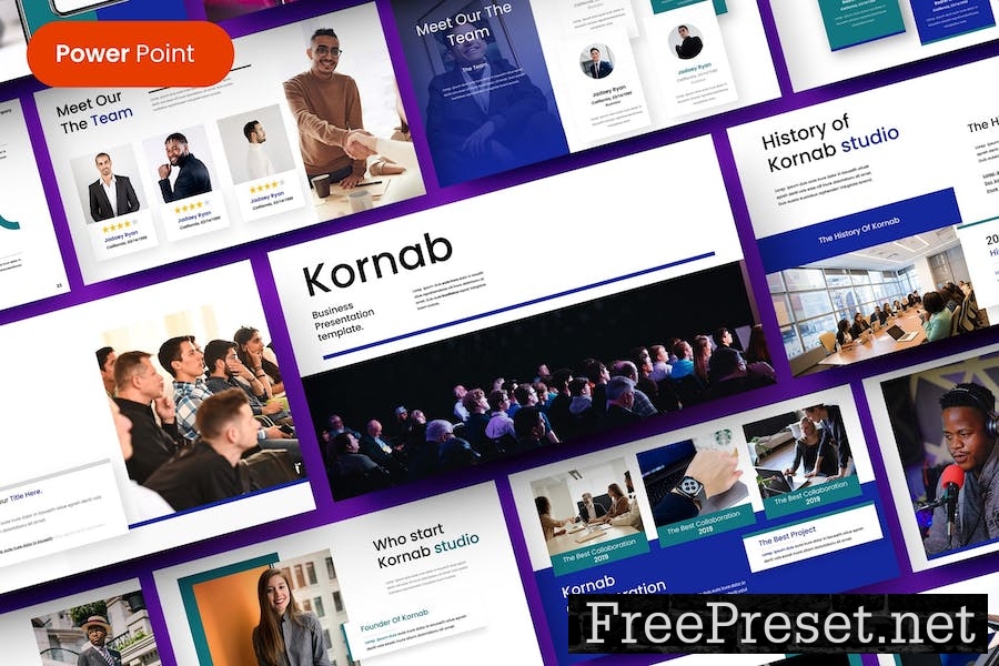 Kornab – Business PowerPoint Template UQQ7P9C