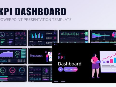 KPI Dashboard PowerPoint Template XXC8K3T