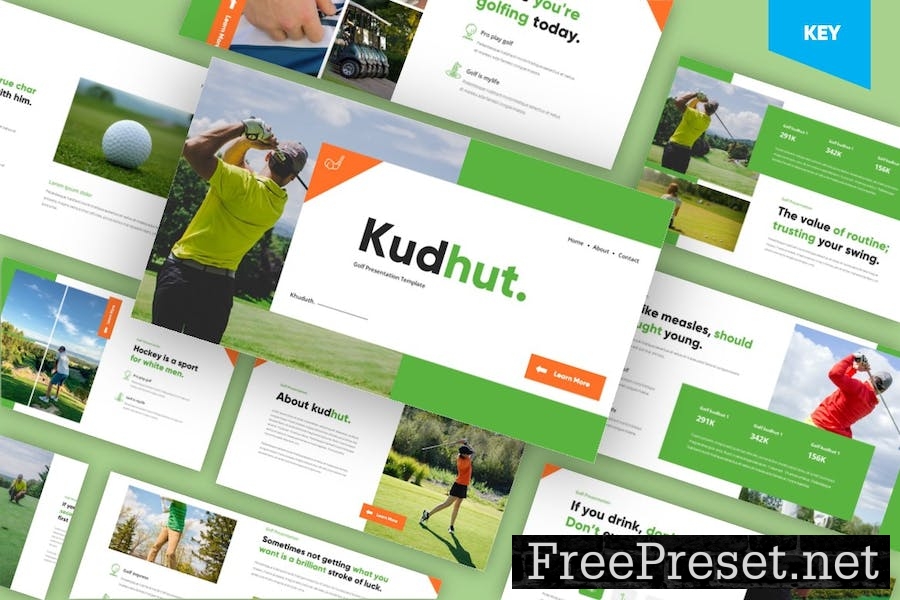 Kudhut - Golf & Multipurpose Keynote Template YJ3MHWX