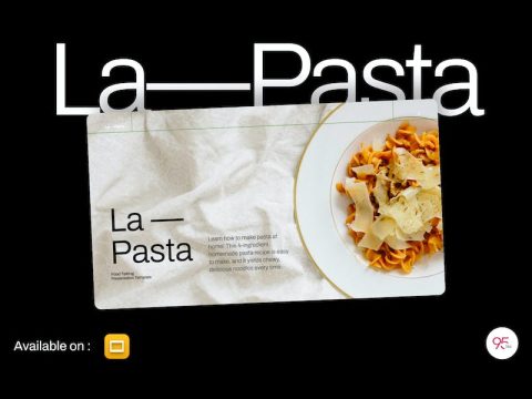 La Pasta Minimalist Food Talking Google Slides K7SXVE8