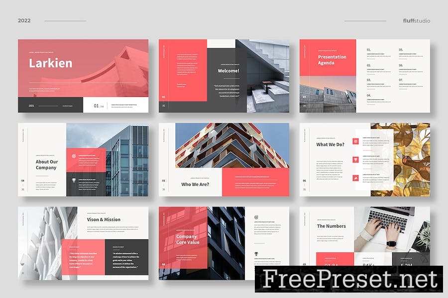 Larkien - Modern Business Keynote Template AWEEMES