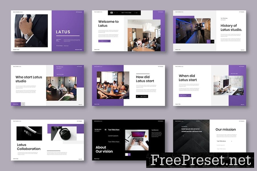 Latus – Business Keynote Template B3NVGV9