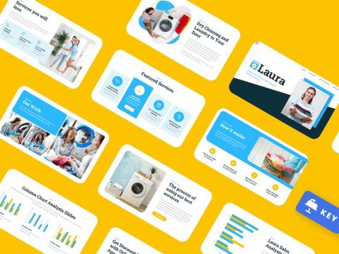 Laura - Laundry & Dry Cleaning Keynote Template PKQ3HKL