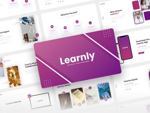 Learnly - Education & Course Keynote Template SDQKAX2