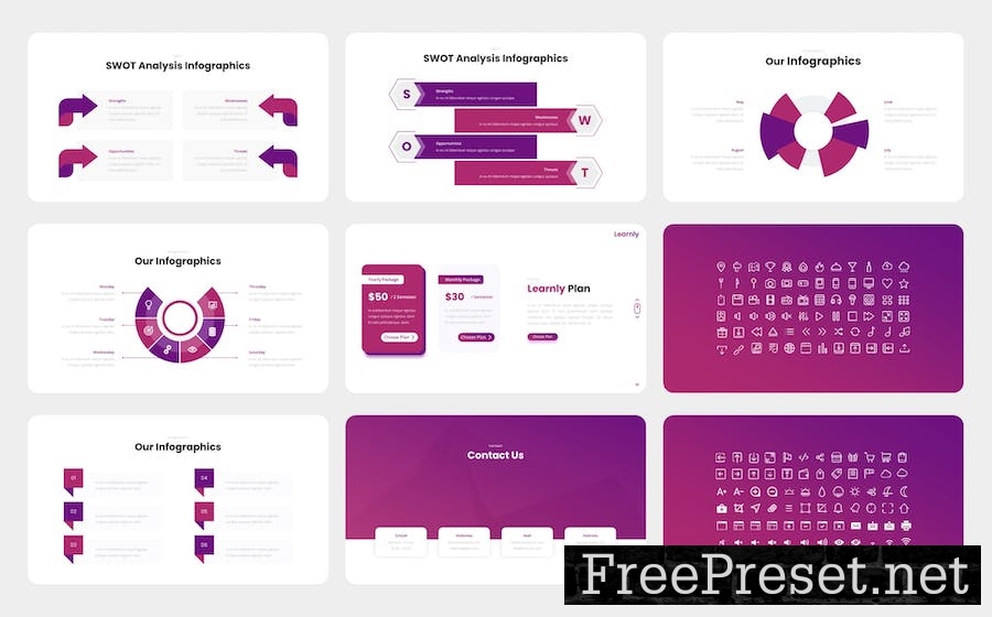 Learnly - Education & Course PowerPoint Template BB6S6LP