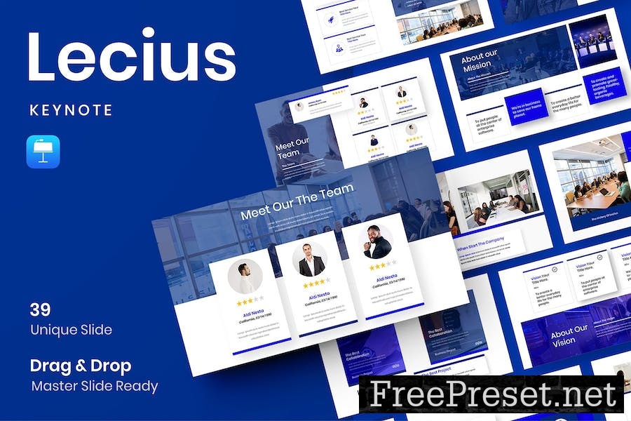 Lecius – Business Keynote Template 57YEV39