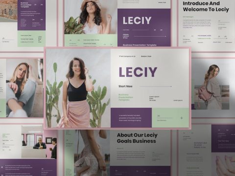 Leciy - Business Presentation Keynote Template JRVWWF8