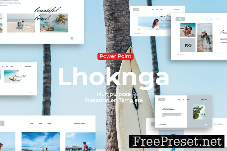 Lhoknga - PowerPoint Template VXXYLL7