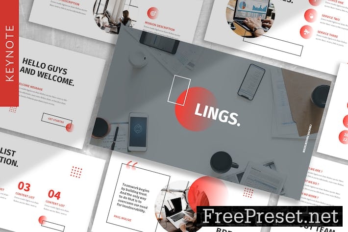 Lings - Business Keynote Template 68SSXQR