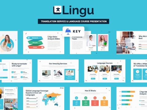 LINGU - Translation Service Keynote Template 8QFCH49