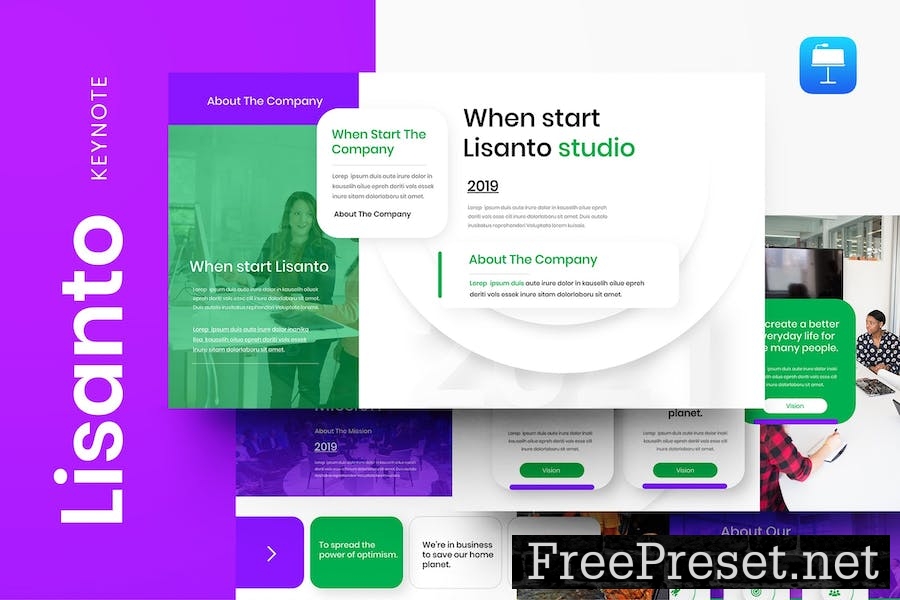 Lisanto – Business Keynote Template