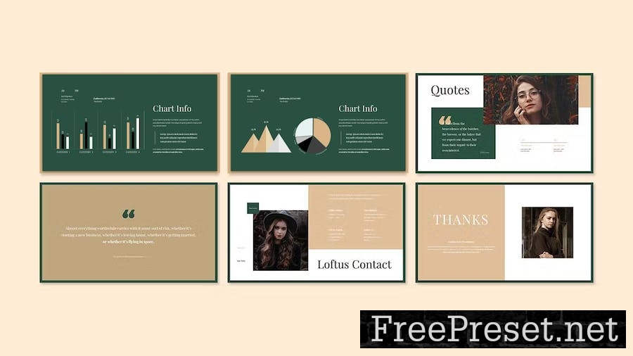 Loftus Business Presentation Google Slide Template F9A8RQ8