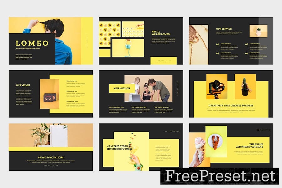 Lomeo : Creative Yellow Keynote C3V3SEC