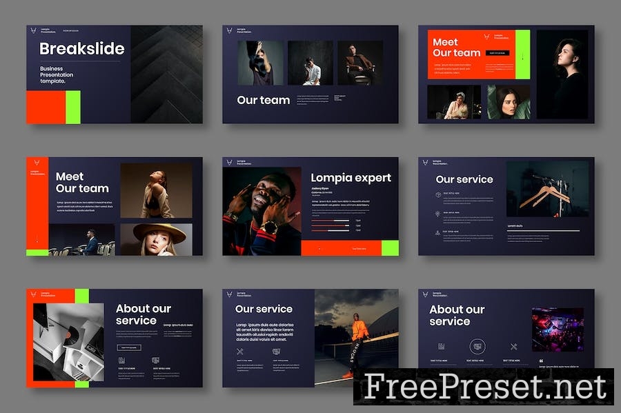 Lompia – Business Keynote Template PZ3VV9X