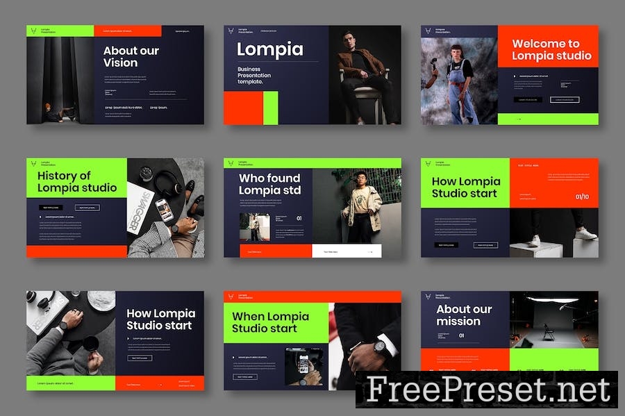 Lompia – Business Keynote Template PZ3VV9X