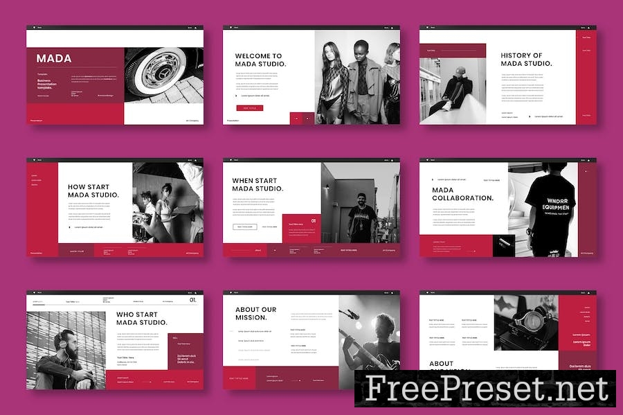 Mada – Business Keynote Template HB9SDAM