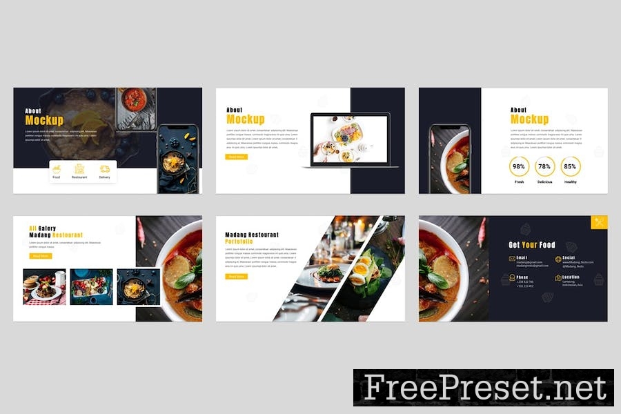 Madang - Food & Culinary Keynote Template UH48UX9