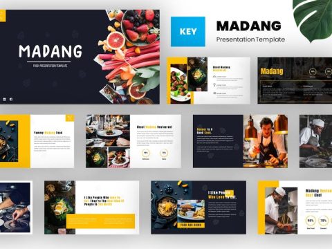 Madang - Food & Culinary Keynote Template UH48UX9