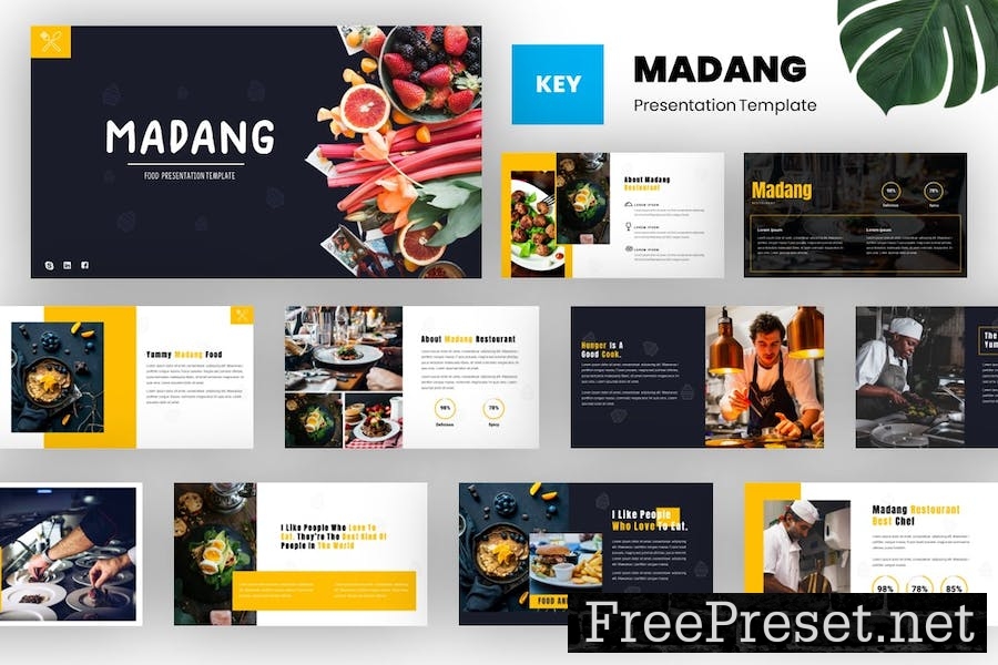 Madang - Food & Culinary Keynote Template UH48UX9