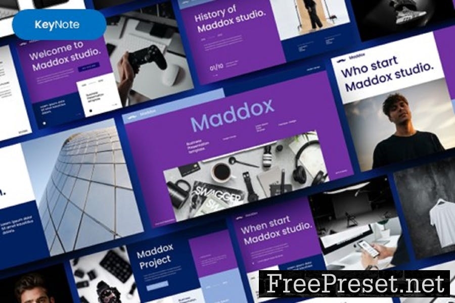 Maddox – Business Keynote Template 4CMP9BG