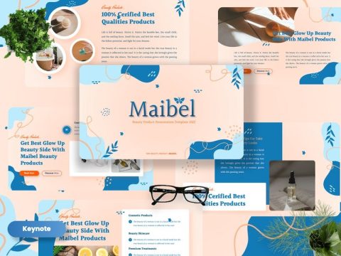 Maibel - Beauty Products Keynote Templates VBQXLHC