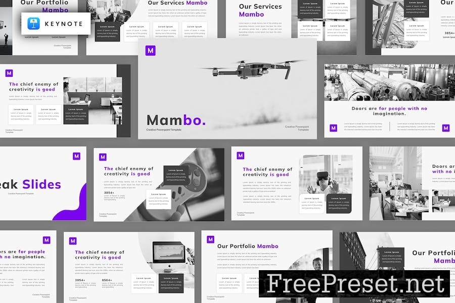 Mambo - Creative Keynote Template J6N97KX