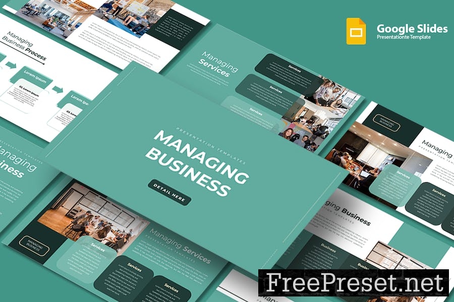 Managing Business - Google Slides Template SLNRUKW