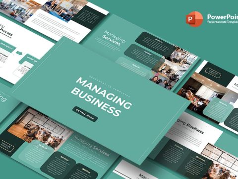 Managing Business - PowerPoint Template XZH6VB9