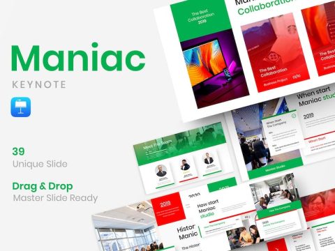 Maniac – Business Keynote Template 6PL9SRX