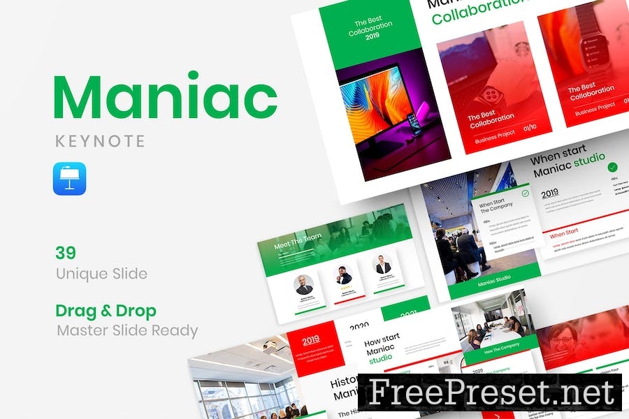 Maniac – Business Keynote Template 6PL9SRX