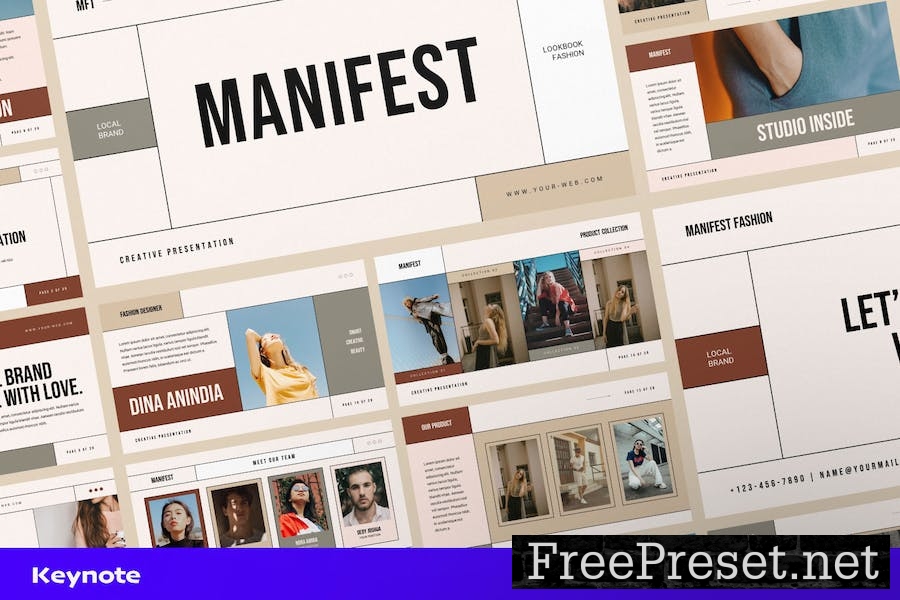 Manifest Keynote Fashion Template 6GNY47Y